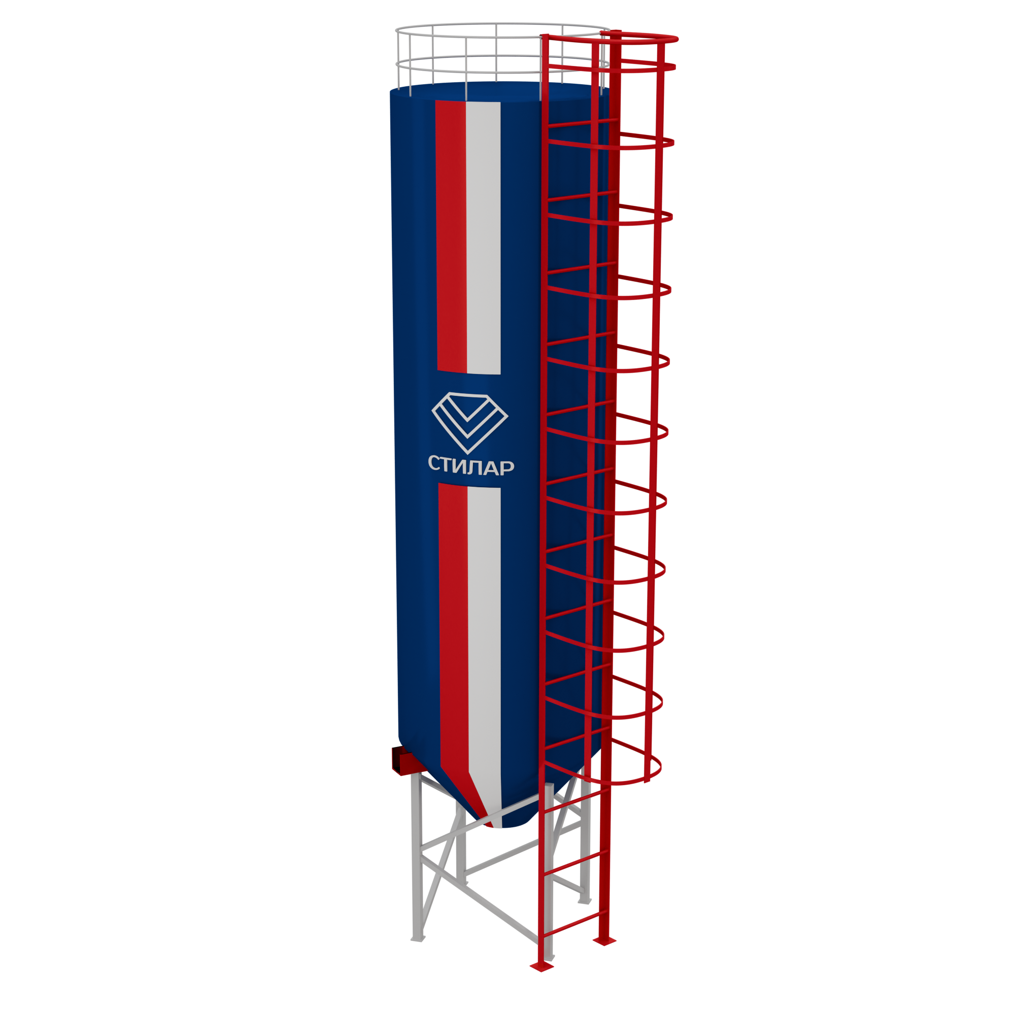 Цельносварный силос для муки 700 м³ от производителя